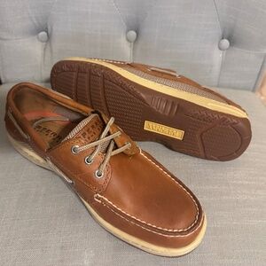 Men’s Sperry Billfish 3-Eye Boat Shoe -Dark Tan size 9